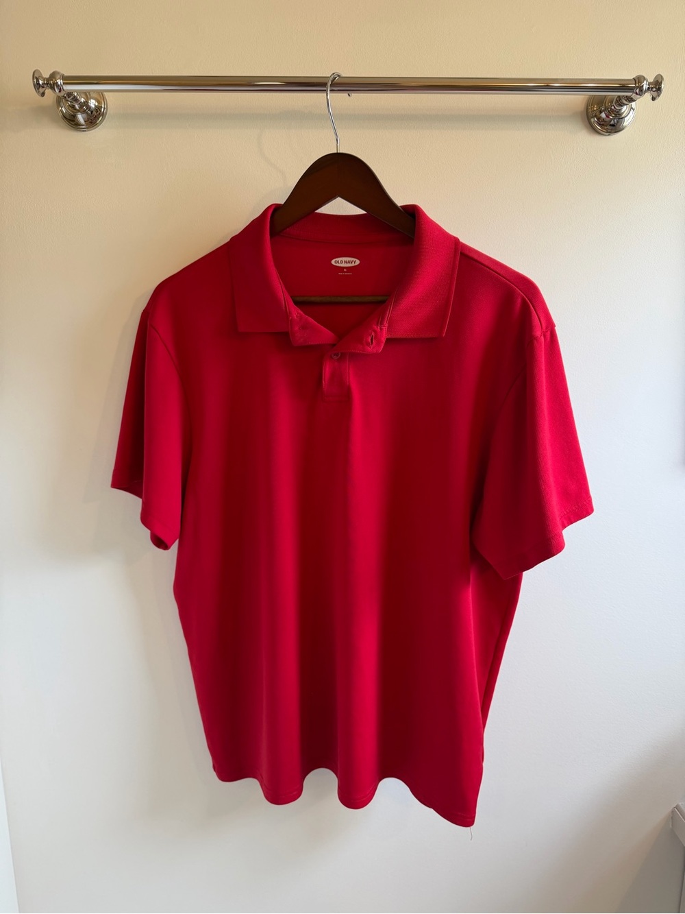 Old Navy Bright Red Men's Polo Shirt